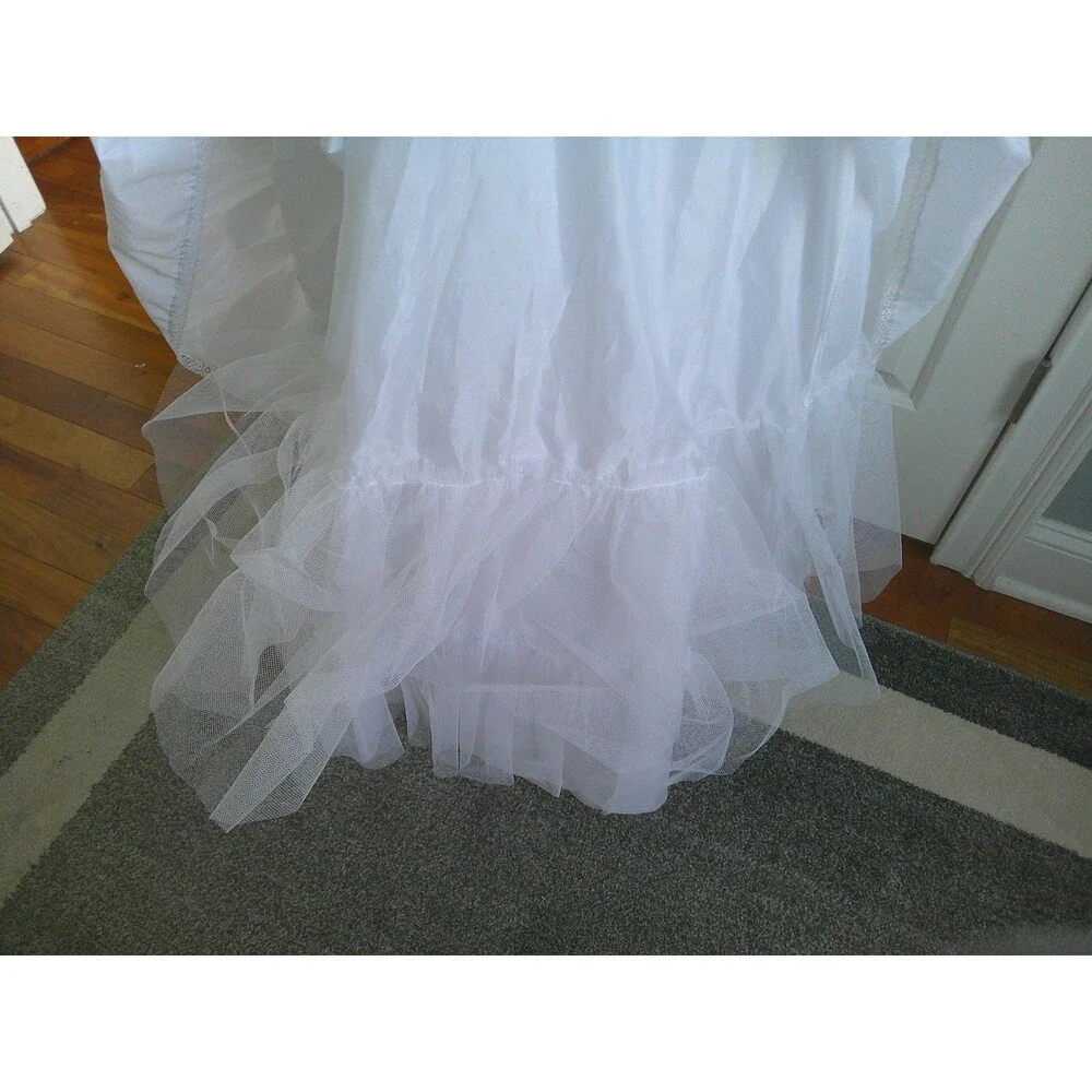 Vintage Sweetheart Slips Nylon Crinoline Petticoat Wedding SMALL Waist 24-26" - Picture 3 of 6